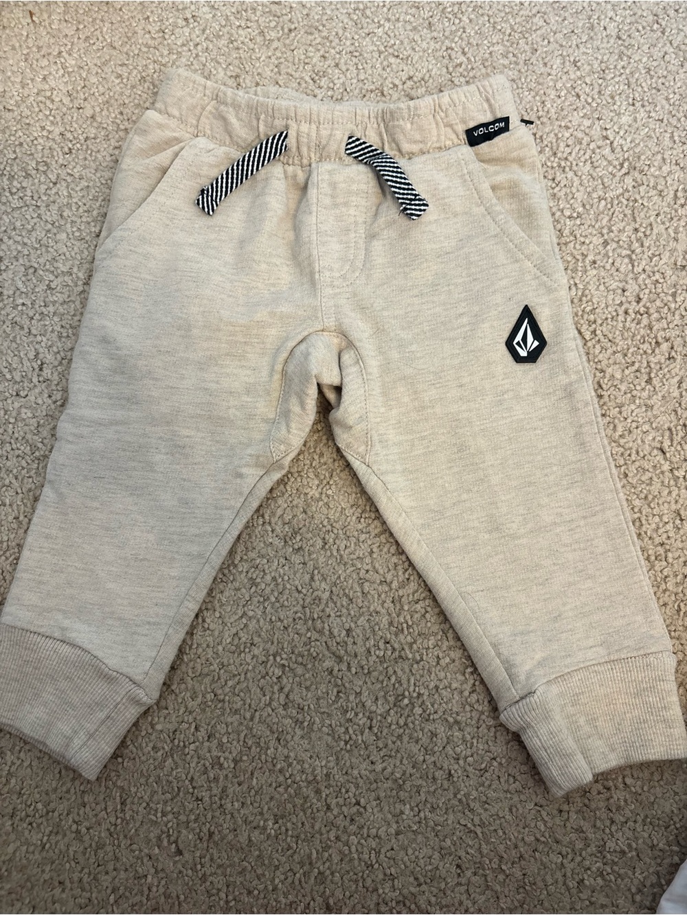 Volcom Kids Beige Cream Jogger Pants